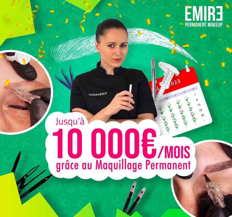 Gagner jusqu’à 10 000€ grâce au maquillage permanent !